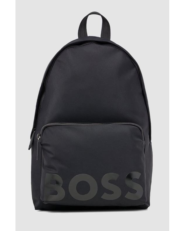 BOSS Logo Catch Backpack Black Logo Black