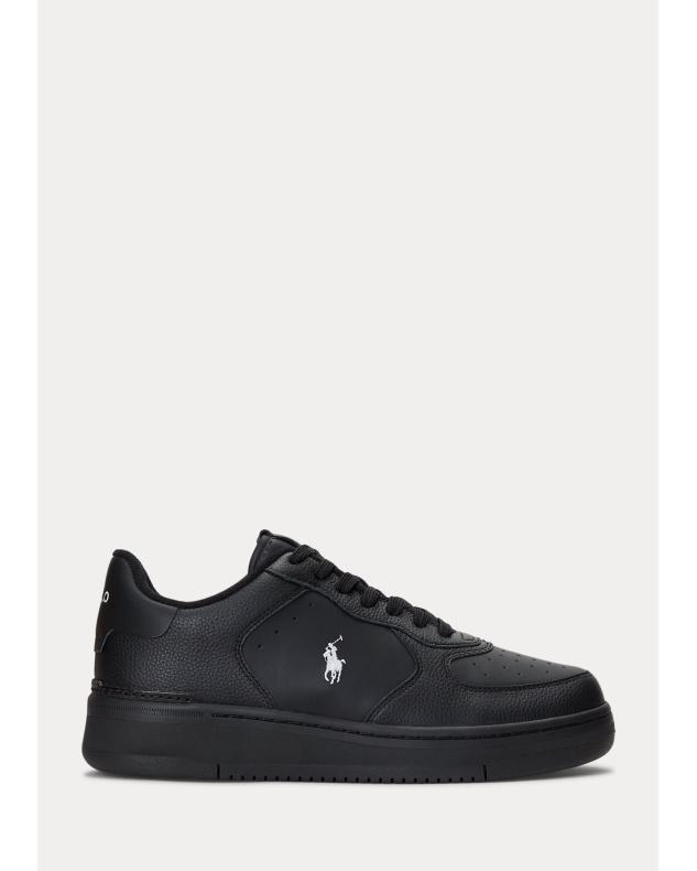 POLO RALPH LAUREN Masters Court Leather Sneaker Black