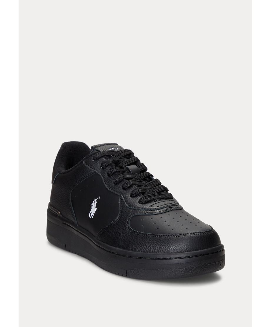 POLO RALPH LAUREN Masters Court Leather Sneaker Black