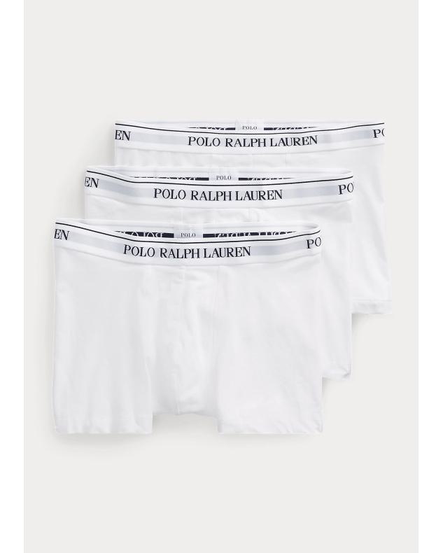Εσώρουχα RALPH LAUREN Stretch Cotton Boxer Shorts 3-Pack White