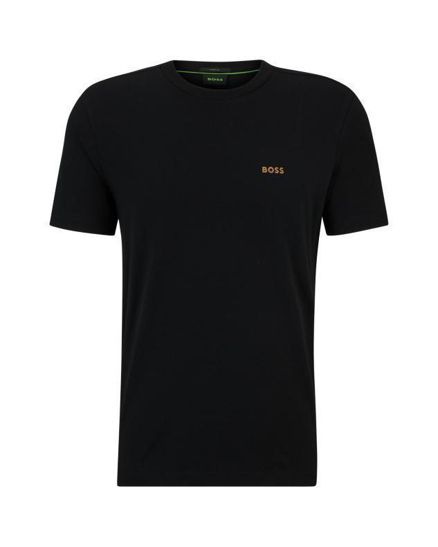 Μπλούζα BOSS Tee Regular Fit Contrast Logo Black