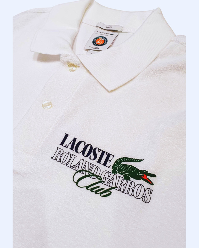 Μπλούζα Πόλο LACOSTE Roland Garros Edition Special White