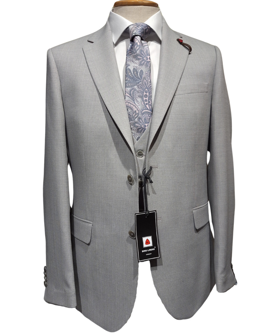 Κοστούμι 3PCS DINO LIBERO Slim Fit Grey