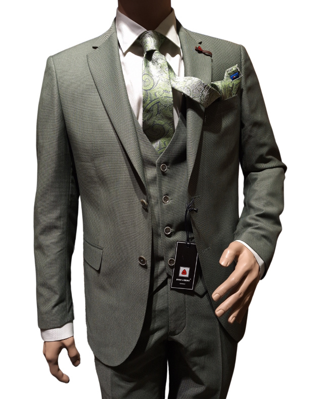 Κοστούμι 3PCS DINO LIBERO Slim Fit Green