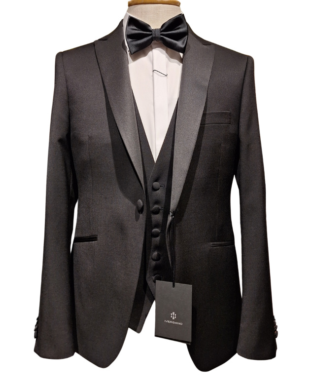 Κοστούμι 3PCS IVERGANO Cen Contrast Regular Fit Black