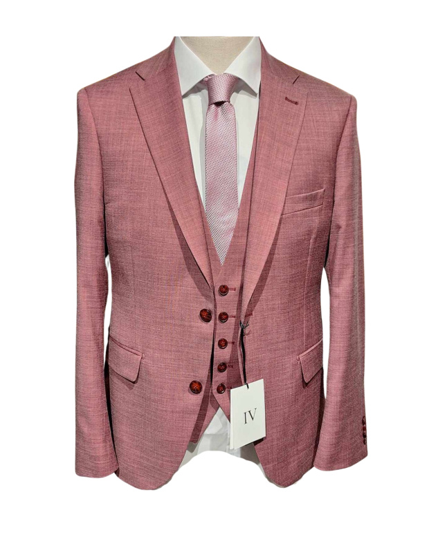 Κοστούμι 3PCS IVERGANO Matera Regular Fit Dark Pink