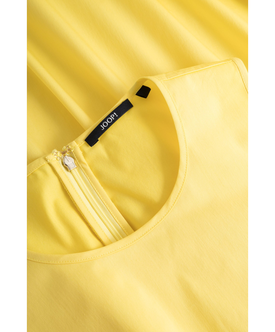 Φόρεμα JOOP! Midi A-line Cut Out Back Cotton Yellow