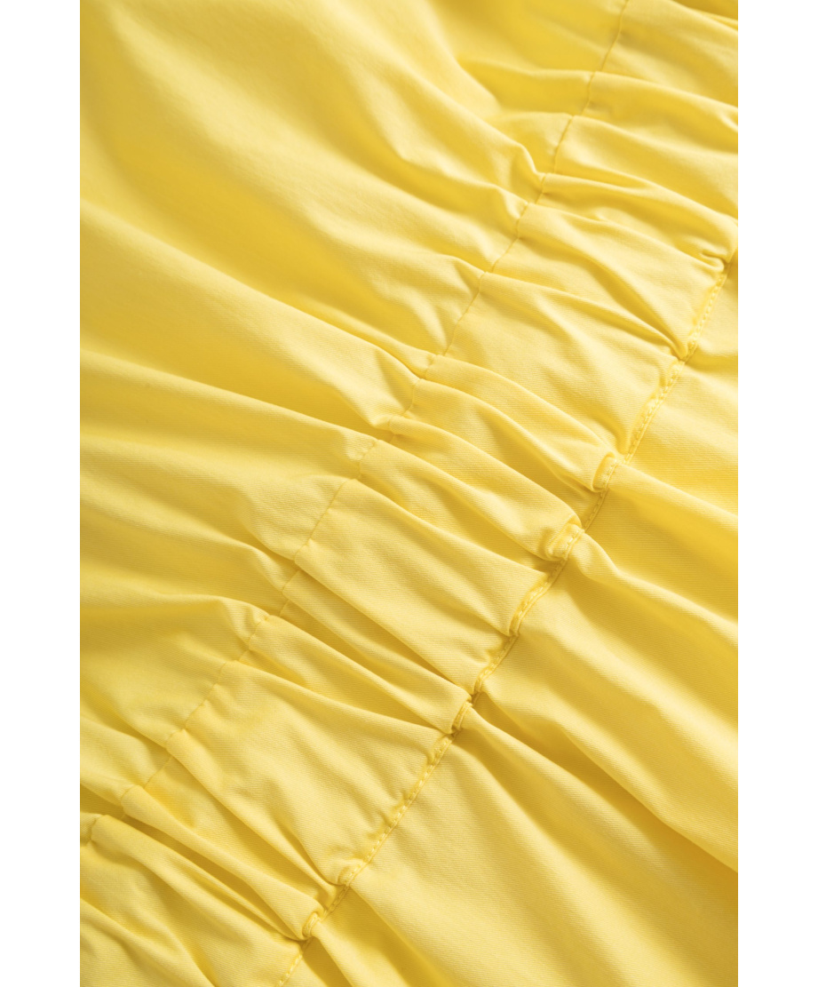 Φόρεμα JOOP! Midi A-line Cut Out Back Cotton Yellow
